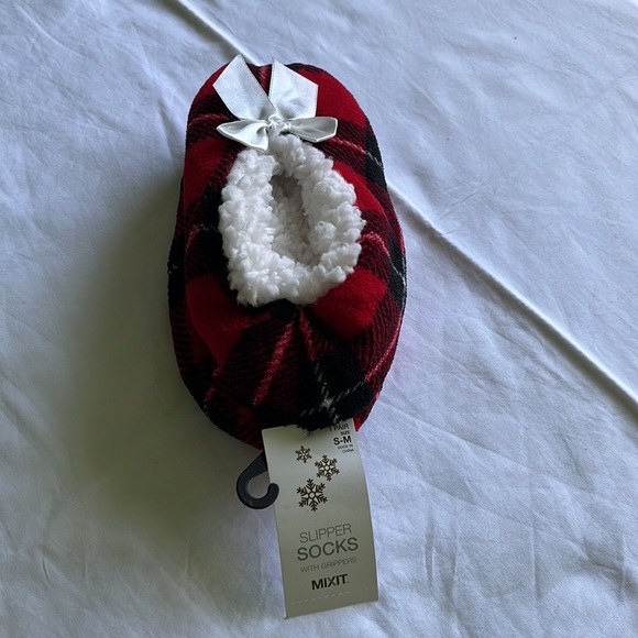 Xmas red slipper socks Small-medium - Picture 3 of 4